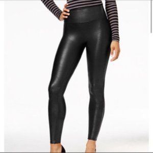 Stella Luce Faux Leather Black Leggings
